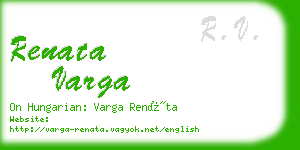 renata varga business card